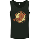 Cat & Pizza Anti Valentines Singles Day Mens Vest Tank Top Black
