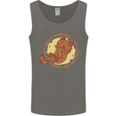 Cat & Pizza Anti Valentines Singles Day Mens Vest Tank Top Charcoal
