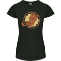 Cat & Pizza Anti Valentines Singles Day Womens Petite Cut T-Shirt Black