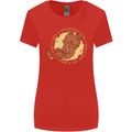 Cat & Pizza Anti Valentines Singles Day Womens Wider Cut T-Shirt Red