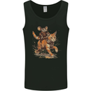 Cat and Mouse Winter Fun Mens Vest Tank Top Black