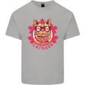 Catnada Canada Cat Flag Kids T-Shirt Childrens Sports Grey