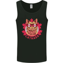 Catnada Canada Cat Flag Mens Vest Tank Top Black