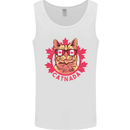 Catnada Canada Cat Flag Mens Vest Tank Top White