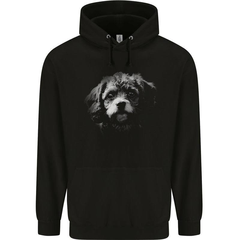 Cavapoo Dog Childrens Kids Hoodie Black