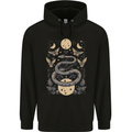 Celestial Snakes & Butterfies Pagan Earth Moon Childrens Kids Hoodie Black