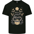 Celestial Snakes & Butterfies Pagan Earth Moon Kids T-Shirt Childrens Black