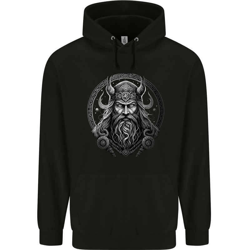 Celtic Viking Norse God Warrior Gym MMA Childrens Kids Hoodie Black