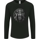 Celtic Viking Norse God Warrior Gym MMA Mens Long Sleeve T-Shirt Black