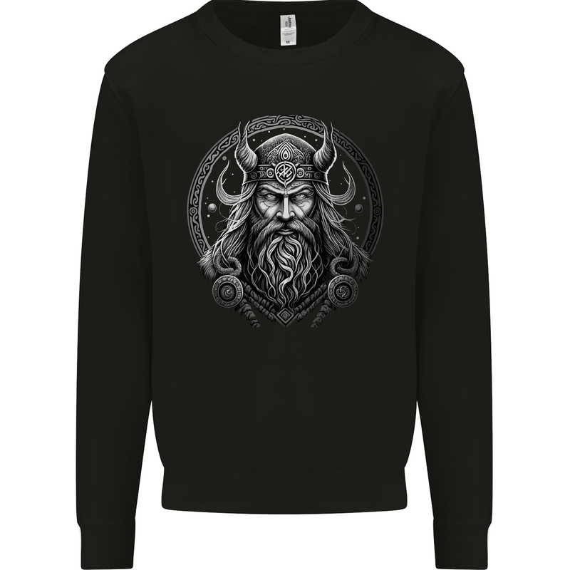 Celtic Viking Norse God Warrior Gym MMA Mens Sweatshirt Jumper Black