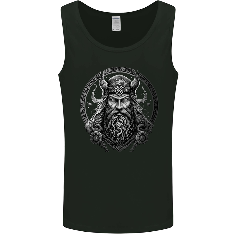 Celtic Viking Norse God Warrior Gym MMA Mens Vest Tank Top Black