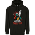 Chainsaw Santa Horror Christmas Zombie Xmas Mens 80% Cotton Hoodie Black