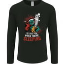 Chainsaw Santa Horror Christmas Zombie Xmas Mens Long Sleeve T-Shirt Black