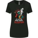 Chainsaw Santa Horror Christmas Zombie Xmas Womens Wider Cut T-Shirt Black