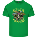 Change Your Mind Magic Mushrooms LSD Kids T-Shirt Childrens Irish Green
