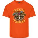 Change Your Mind Magic Mushrooms LSD Kids T-Shirt Childrens Orange