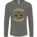 Change Your Mind Magic Mushrooms LSD Mens Long Sleeve T-Shirt Charcoal