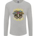 Change Your Mind Magic Mushrooms LSD Mens Long Sleeve T-Shirt Sports Grey