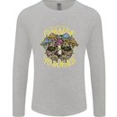 Change Your Mind Magic Mushrooms LSD Mens Long Sleeve T-Shirt Sports Grey