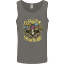 Change Your Mind Magic Mushrooms LSD Mens Vest Tank Top Charcoal