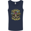 Change Your Mind Magic Mushrooms LSD Mens Vest Tank Top Navy Blue
