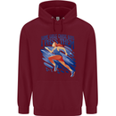 Chase Boys Running Marathon Cross Country Runner Childrens Kids Hoodie Maroon