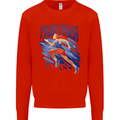Chase Boys Running Marathon Cross Country Runner Kids Sweatshirt Jumper Bright Red