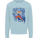 Chase Boys Running Marathon Cross Country Runner Kids Sweatshirt Jumper Light Blue