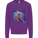 Chase Boys Running Marathon Cross Country Runner Kids Sweatshirt Jumper Purple