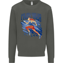 Chase Boys Running Marathon Cross Country Runner Kids Sweatshirt Jumper Storm Grey