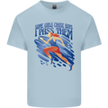 Chase Boys Running Marathon Cross Country Runner Kids T-Shirt Childrens Light Blue