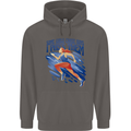 Chase Boys Running Marathon Cross Country Runner Mens 80% Cotton Hoodie Charcoal