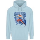 Chase Boys Running Marathon Cross Country Runner Mens 80% Cotton Hoodie Light Blue