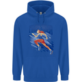 Chase Boys Running Marathon Cross Country Runner Mens 80% Cotton Hoodie Royal Blue