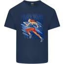 Chase Boys Running Marathon Cross Country Runner Mens Cotton T-Shirt Tee Top Navy Blue