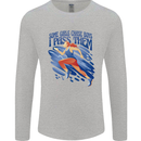 Chase Boys Running Marathon Cross Country Runner Mens Long Sleeve T-Shirt Sports Grey