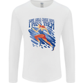 Chase Boys Running Marathon Cross Country Runner Mens Long Sleeve T-Shirt White