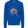 Chase Boys Running Marathon Cross Country Runner Mens Sweatshirt Jumper Royal Blue