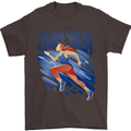 Chase Boys Running Marathon Cross Country Runner Mens T-Shirt 100% Cotton Dark Chocolate