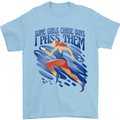 Chase Boys Running Marathon Cross Country Runner Mens T-Shirt 100% Cotton Light Blue