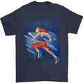 Chase Boys Running Marathon Cross Country Runner Mens T-Shirt 100% Cotton Navy Blue