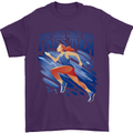 Chase Boys Running Marathon Cross Country Runner Mens T-Shirt 100% Cotton Purple