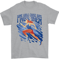 Chase Boys Running Marathon Cross Country Runner Mens T-Shirt 100% Cotton Sports Grey