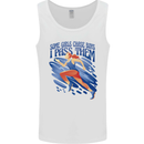 Chase Boys Running Marathon Cross Country Runner Mens Vest Tank Top White