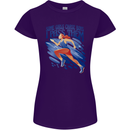 Chase Boys Running Marathon Cross Country Runner Womens Petite Cut T-Shirt Purple