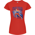 Chase Boys Running Marathon Cross Country Runner Womens Petite Cut T-Shirt Red