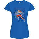 Chase Boys Running Marathon Cross Country Runner Womens Petite Cut T-Shirt Royal Blue