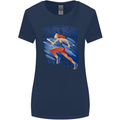 Chase Boys Running Marathon Cross Country Runner Womens Wider Cut T-Shirt Navy Blue
