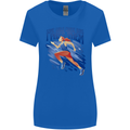 Chase Boys Running Marathon Cross Country Runner Womens Wider Cut T-Shirt Royal Blue