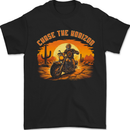 Chase the Horizon Motorcycle Chopper Biker Mens T-Shirt 100% Cotton Black